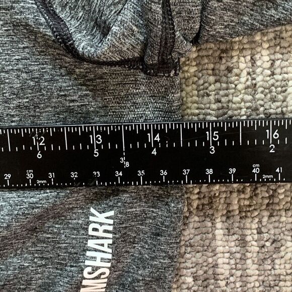 Gymshark Womens Adapt Marl Seamless Long Sleeve Crop Top Size Large Gray - Picture 3 of 5